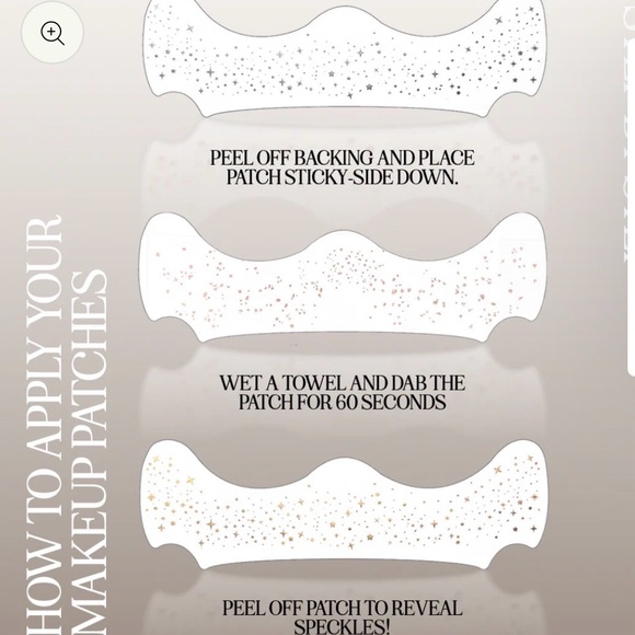 Fazit Gold Glitter Freckles Makeup Patches (6 Patches) - Picture 7 of 8